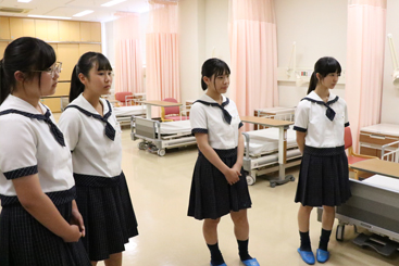 常磐大学看護学部でのプレナース体験